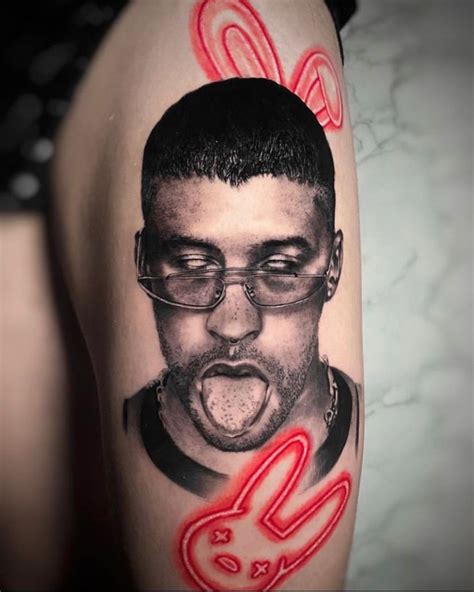 diseos tatuajes de bad bunny|Analizando los NUEVOS TATTOOS de BAD BUNNY